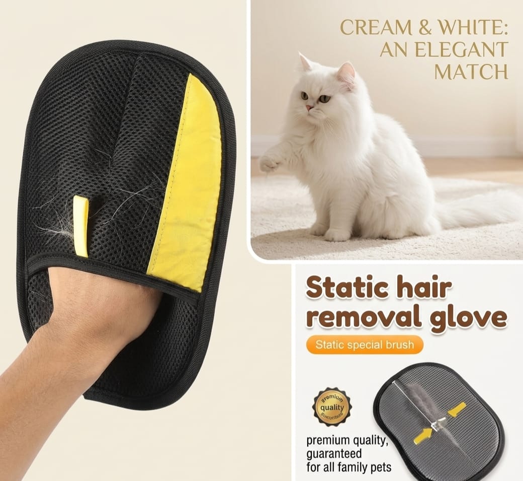 Portable Home Pet Hair Removal Gloves